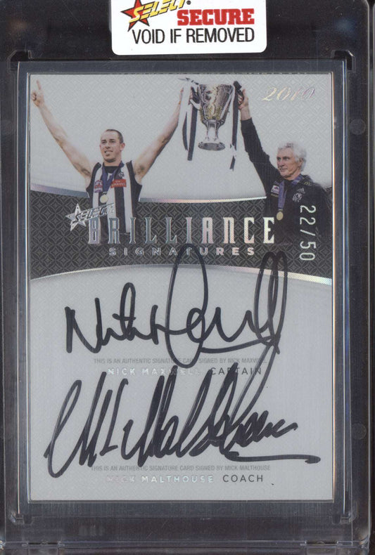 Maxwell Malthouse 2024 Select Brilliance Superstars Captain Coach Signature /50